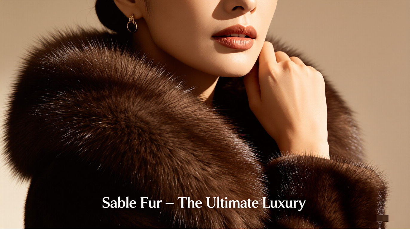 3.Sable Fur – The Ultimate Luxury Best for: top-tier luxury, formal occasions, collectors  Texture: silky, ultra-soft, unmatched smoothness Warmth: exceptional insulation, lightweight Durability: very high Status: among the most valuable furs worldwide Price: high-end luxury Sable represents peak elegance for special occasions.