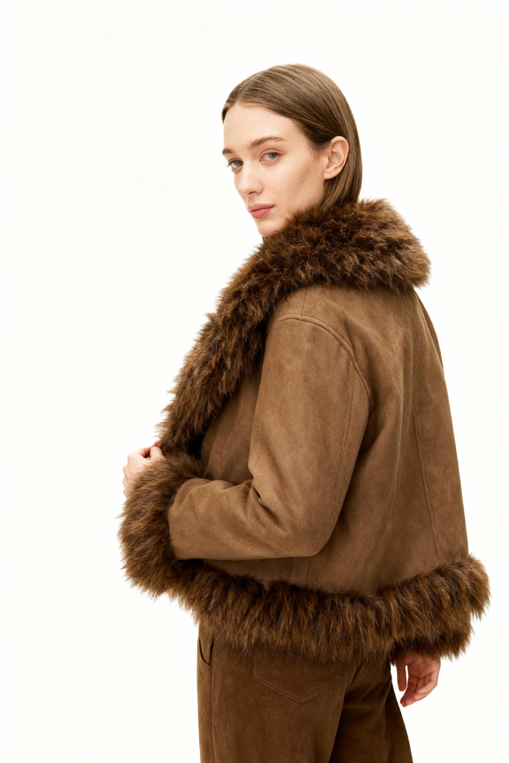sustainable natural genuine fur for minimalist wardrobe