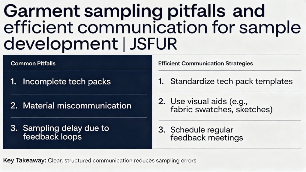 Garment sampling pitfall guide shorten sample development cycles JSFUR