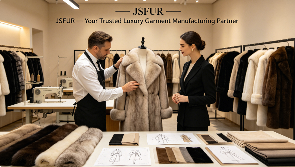 JSFUR reliable luxury fur clothing manufacturer and OEM partner JSFUR