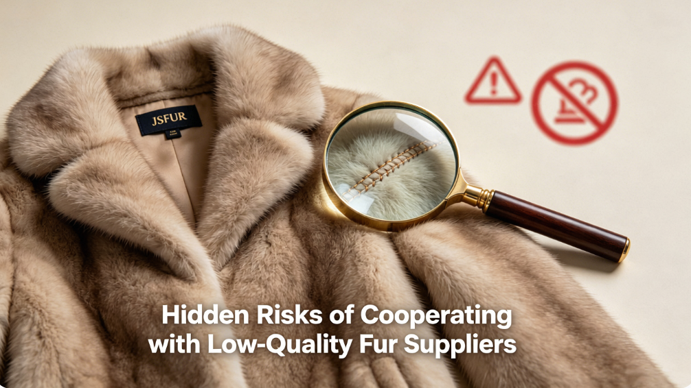 Common quality risks of low-grade fur garment wholesale suppliers  JSFUR