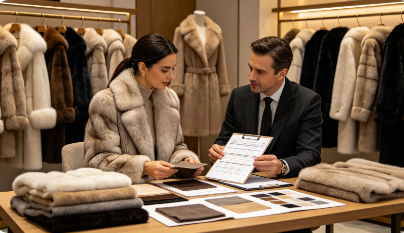 JSFUR stable high quality fur garment manufacturing and sample batch consistency  JSFUR