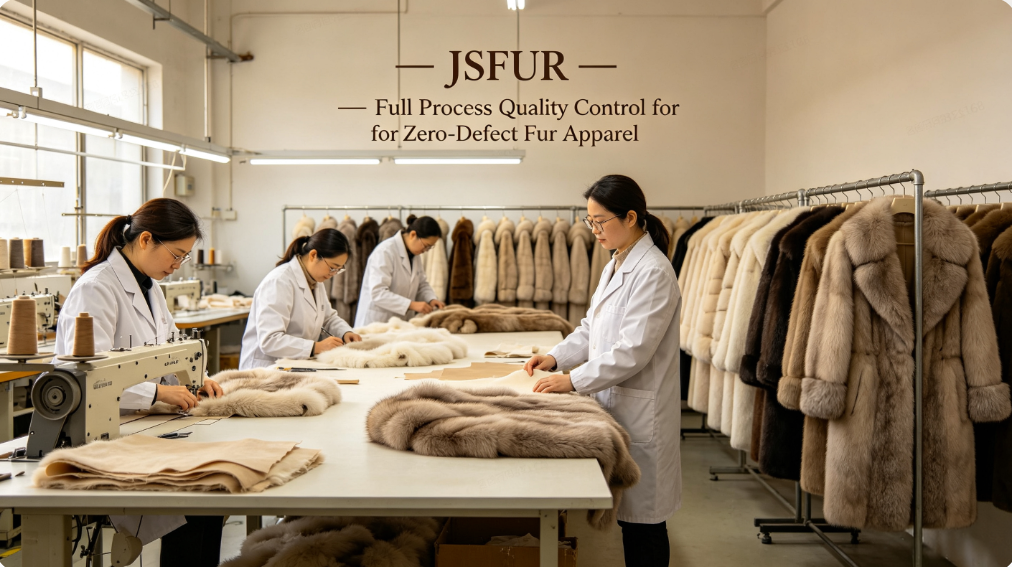 JSFUR full process QC system zero defect fur garment manufacturing JSFUR