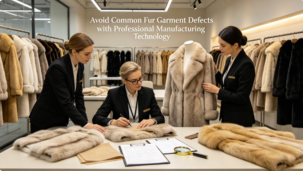 Common fur garment defects and professional factory prevention solutions JSFUR