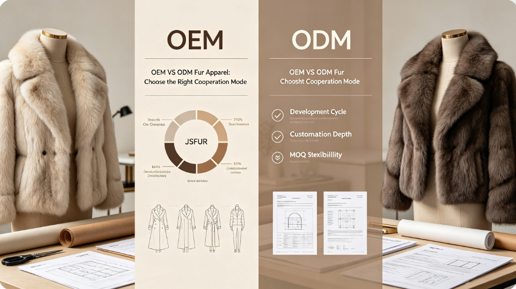 Core differences between OEM and ODM fur apparel for wholesale business JSFUR