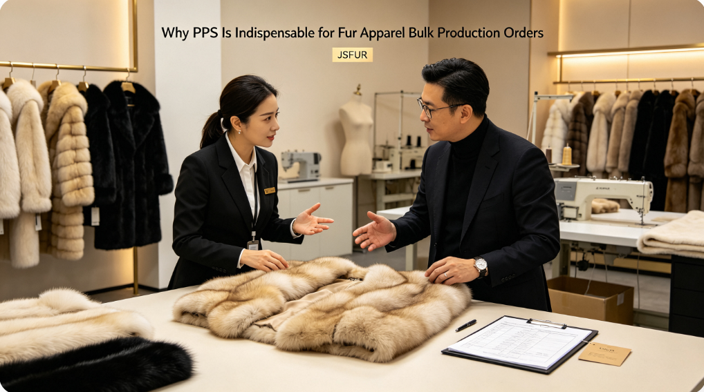 Importance of pre-production sample PPS for fur apparel bulk orders risk control  JSFUR