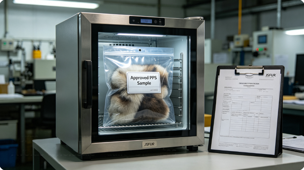 Sealed PPS sample acts as binding quality standard for fur order disputes JSFUR