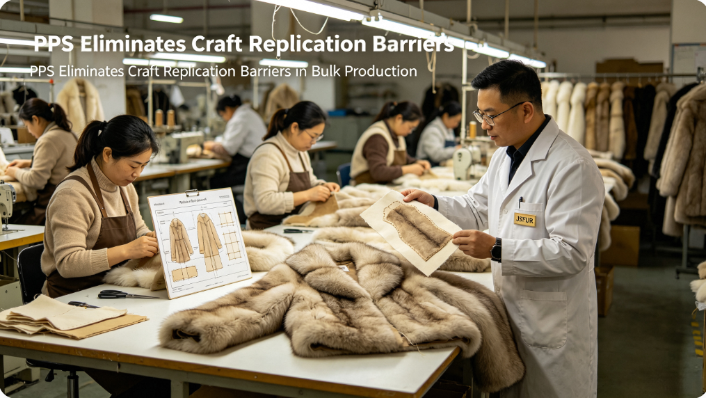 PPS verifies mass production craftsmanship feasibility for custom fur garments JSFUR