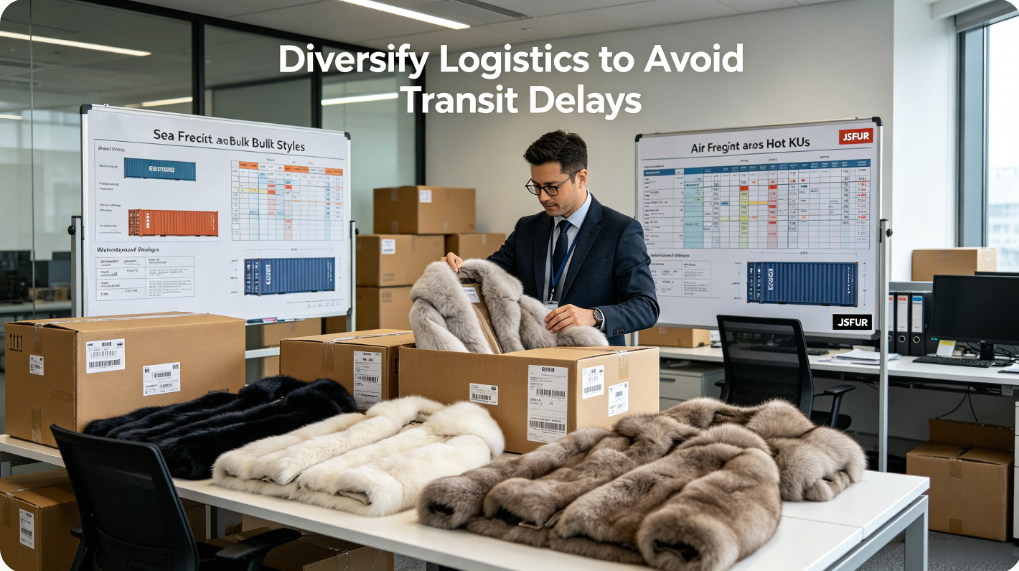 Diversified logistics solutions for winter fur apparel bulk shipments avoid transit delays JSFUR