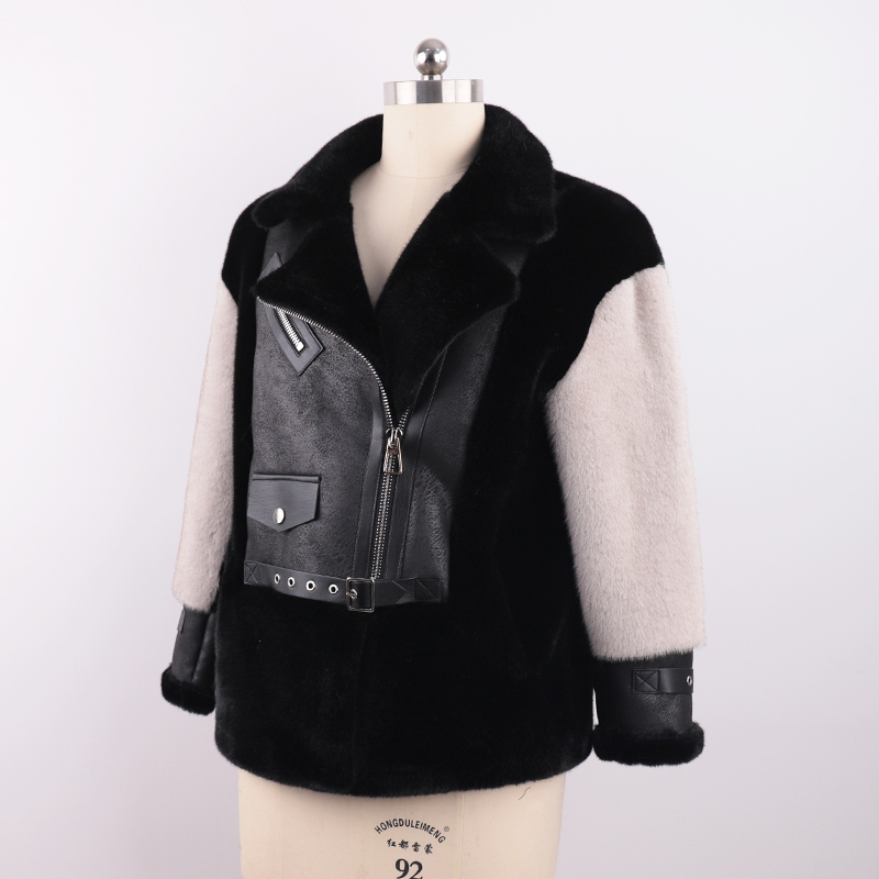 Moto Luxe Hybrid Jacket – Faux Fur & Vegan Leather — image 4