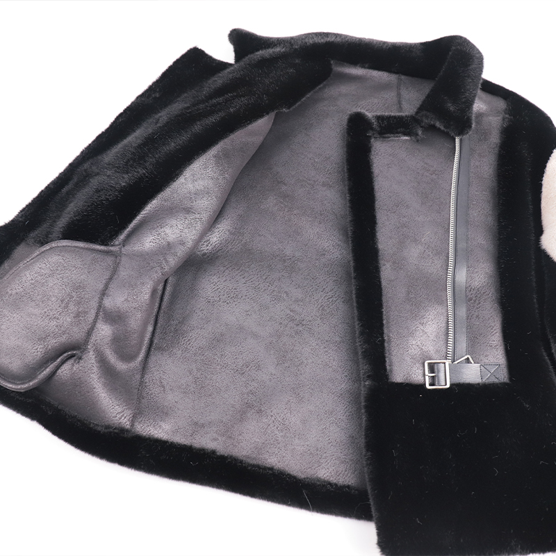 Moto Luxe Hybrid Jacket – Faux Fur & Vegan Leather — image 2