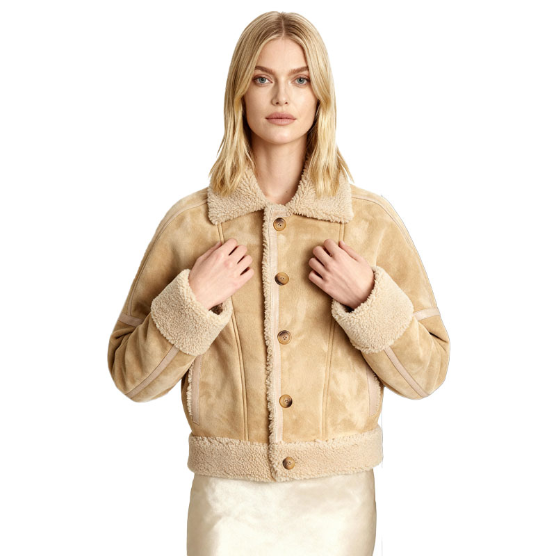 Double-Faced Sheepskin Short Coat — image 4