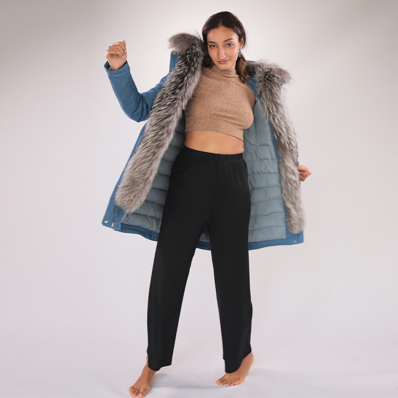 Raccoon Fur Collar Down Parka — Wholesale & OEM Edition — image 4