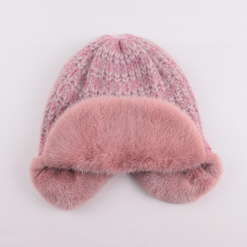 Genuine Mink Fur & Angora Trapper Hat – Luxe Protection for Harsh Winters — image 2