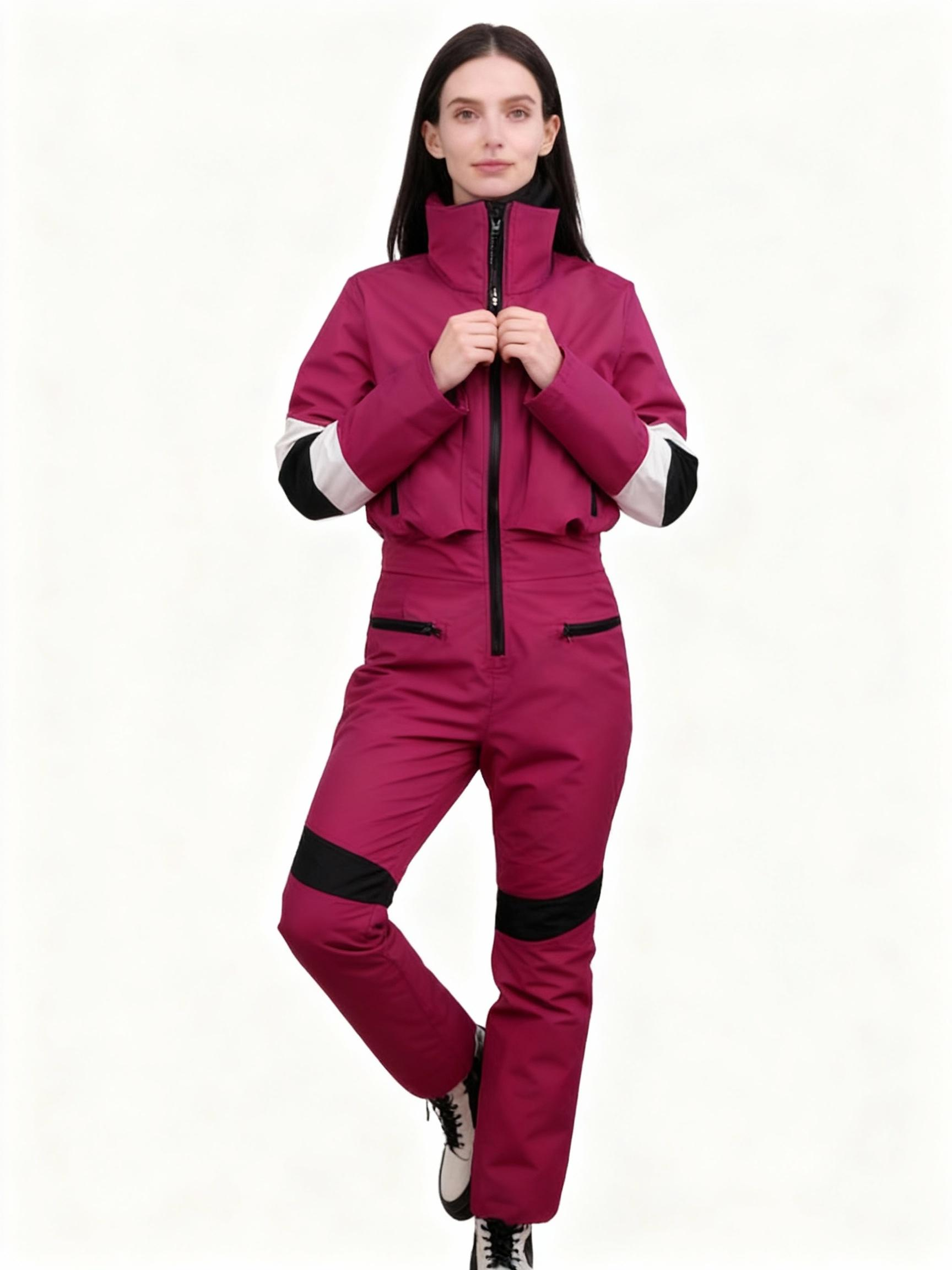 Color Block One-Piece Ski Suit – OEM & Private Label Ready — image 3