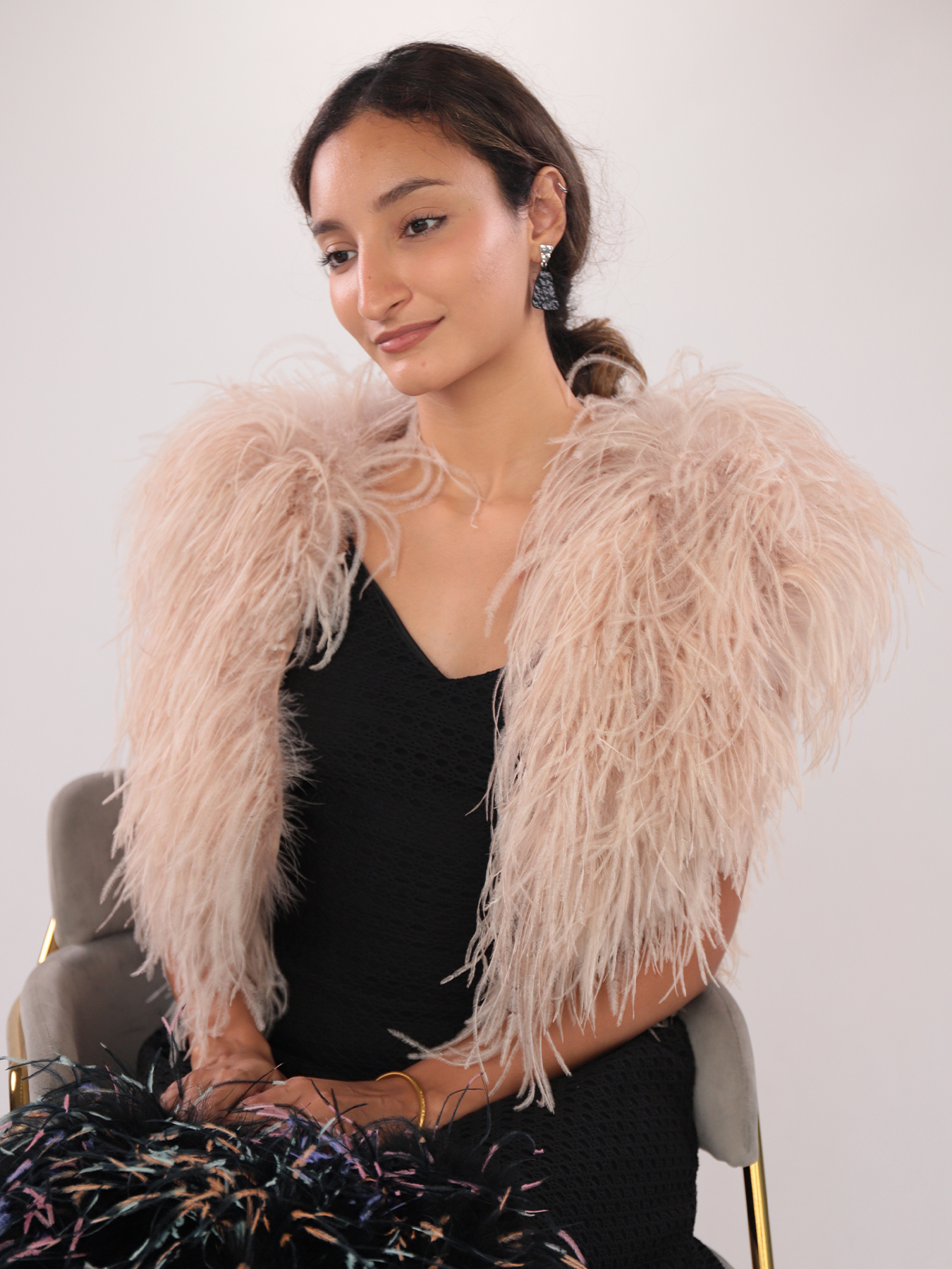 Real Ostrich Feather Shawl — Wholesale & OEM Edition — image 2