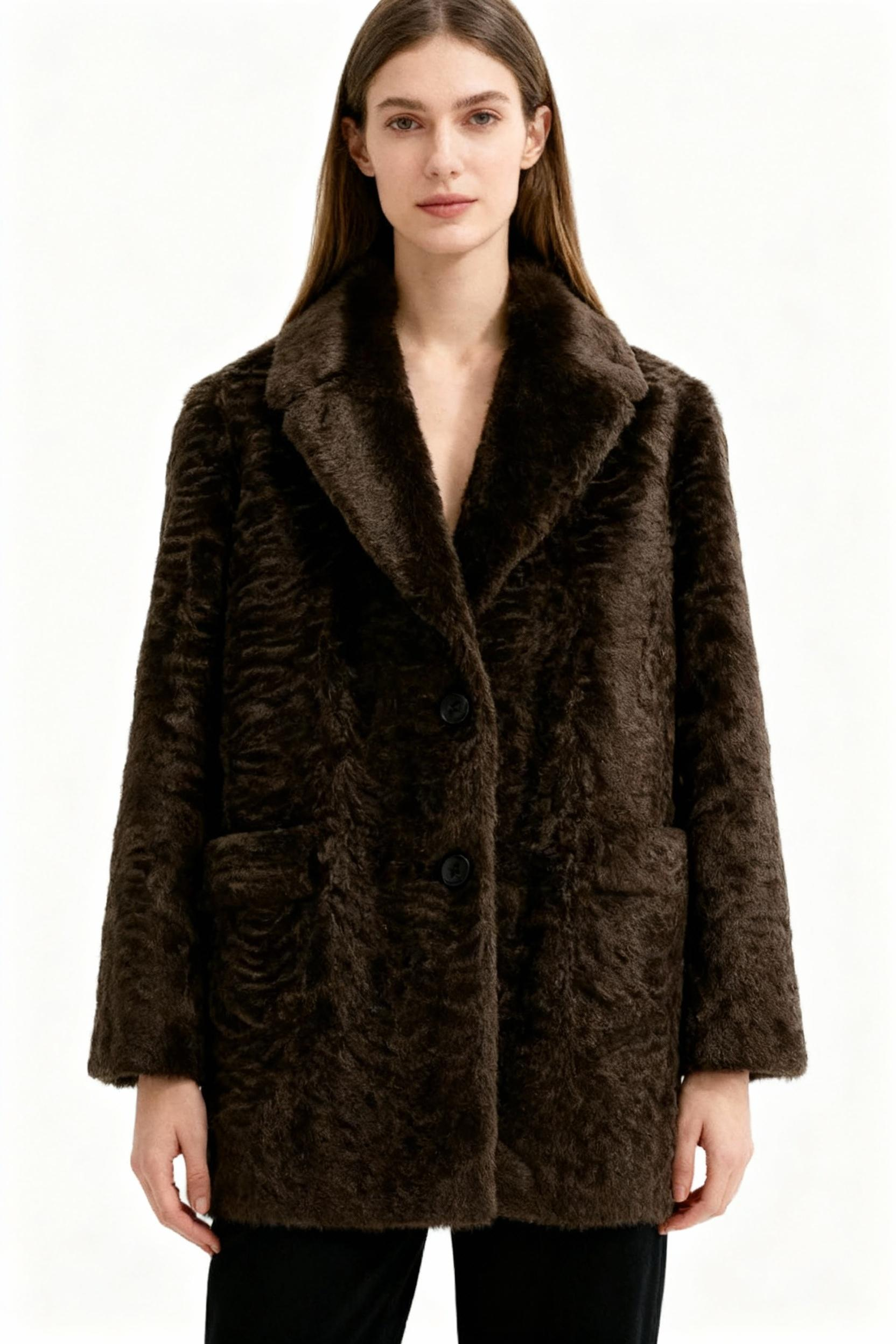Dark Chocolate Faux Fur Coat – Urban Classic Edition