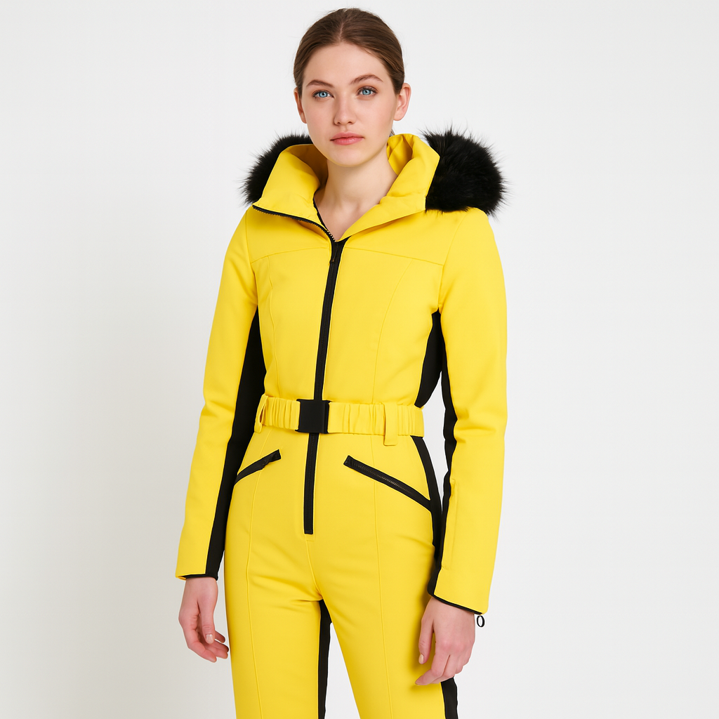 Red 3-in-1 Waterproof Ski Jumpsuit with Fleece Insulation — image 5