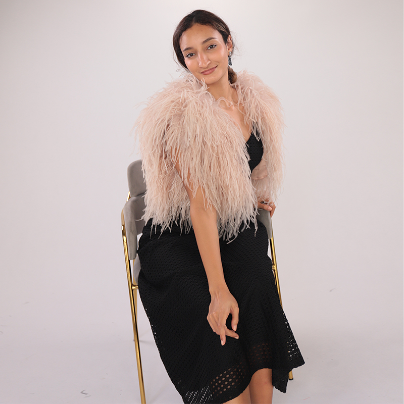 Real Ostrich Feather Shawl — Wholesale & OEM Edition — image 3