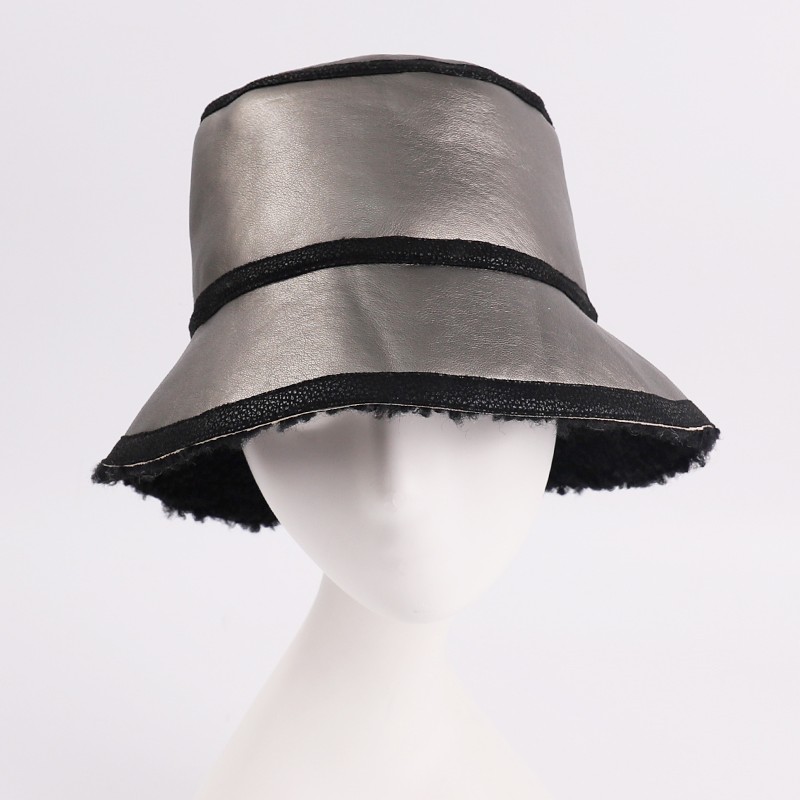 Vegan Double-Faced Shearling Bucket Hat – Urban Edge Meets Cozy Luxe — image 2