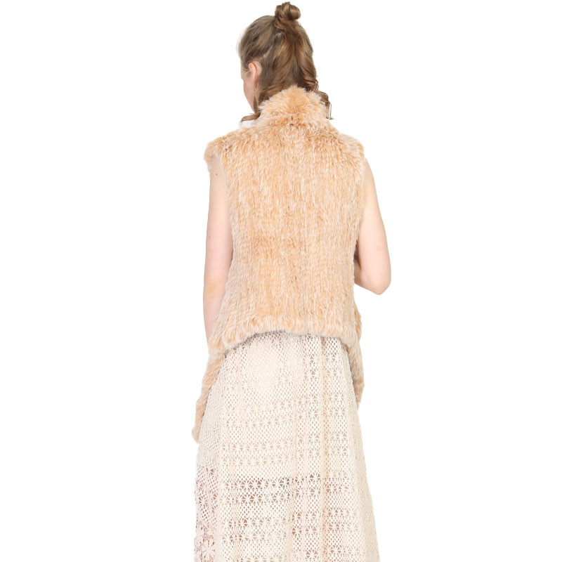 Real Rabbit Fur Knitted Vest – OEM/ODM Fashion Piece — image 4