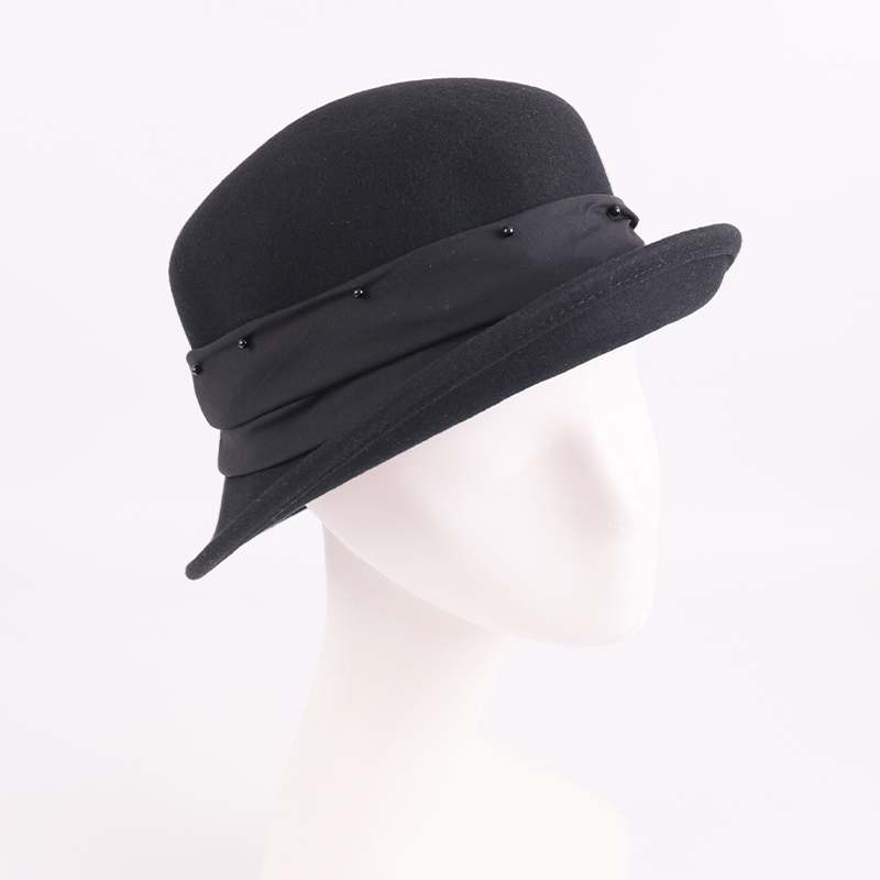 Minimalist Wool Felt Bucket Hat – 100% Wool — image 4