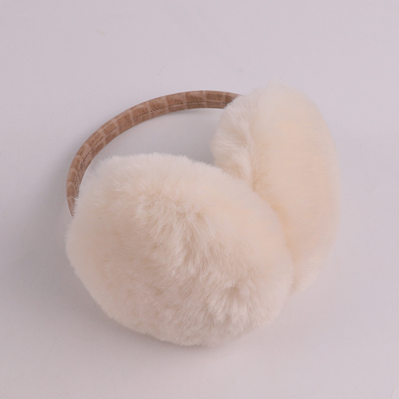 Faux Fur Earmuffs with Leather Headband — image 2