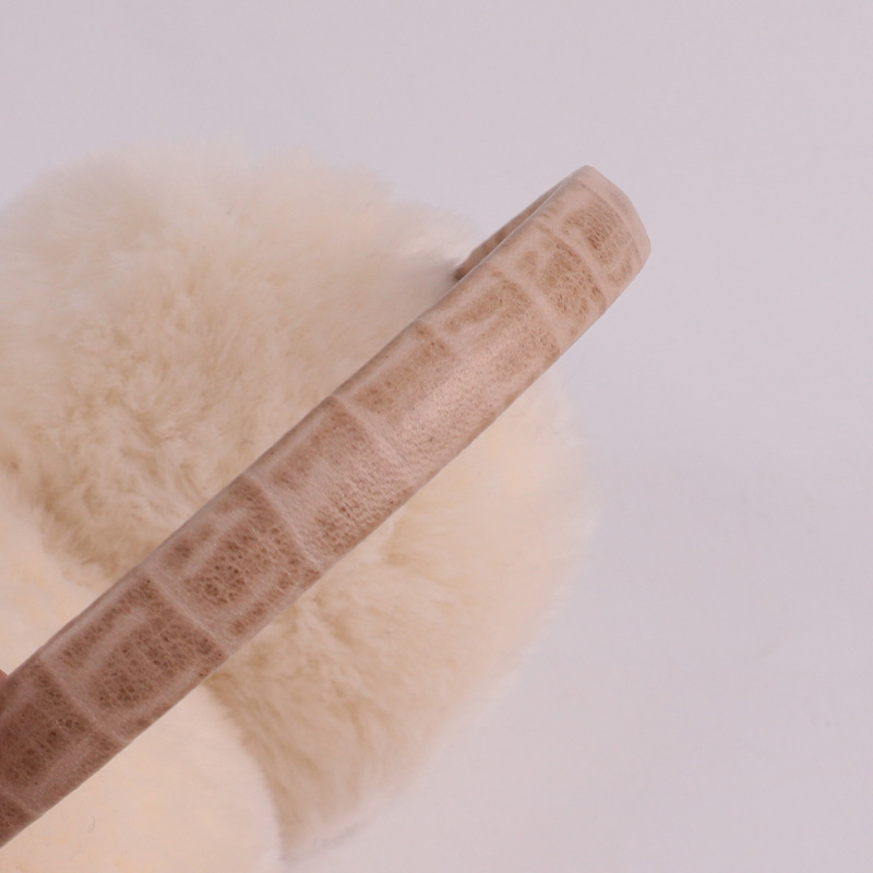 Faux Fur Earmuffs with Leather Headband — image 4