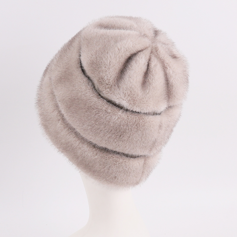Faux Mink Fur Plush Beanie – Chic Warmth in Soft-Touch Finish — image 4