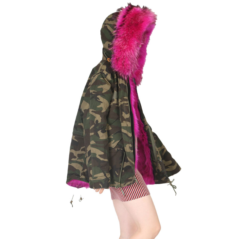Camo Fox & Raccoon Fur-Lined Parka — Wholesale & OEM Edition — image 3