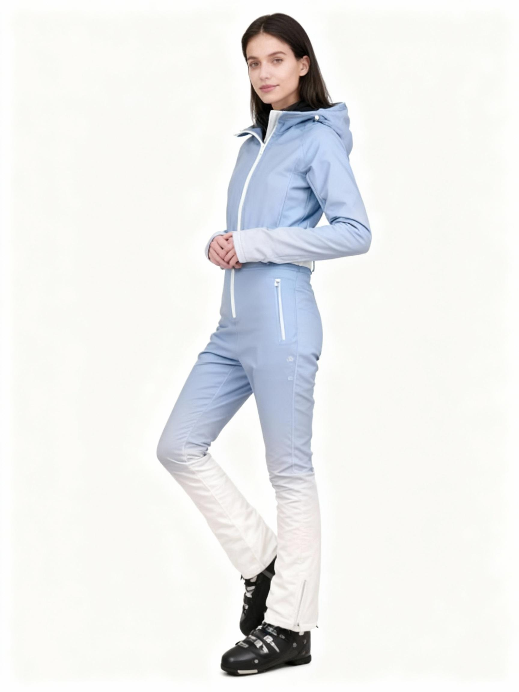 Gradient Color One-Piece Ski Suit – OEM/ODM Ready — image 4
