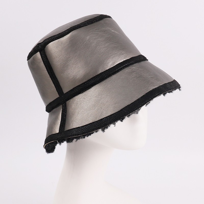 Vegan Double-Faced Shearling Bucket Hat – Urban Edge Meets Cozy Luxe — image 4