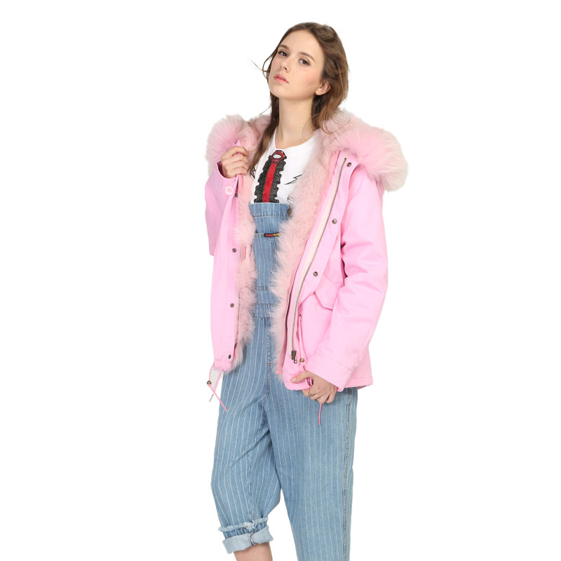 Pink Fox & Raccoon Fur Lined Parka — Wholesale & OEM Edition — image 4