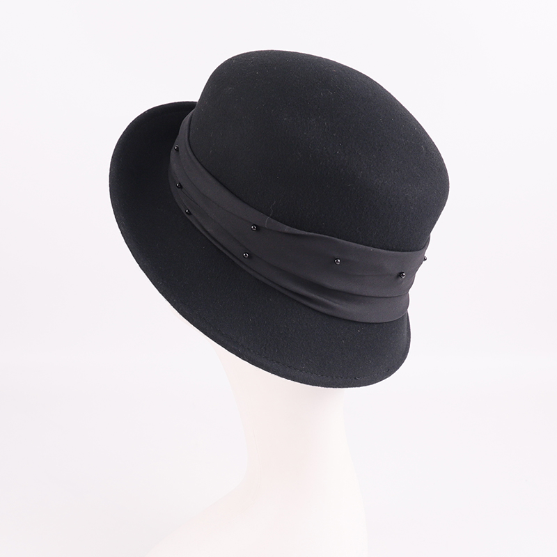 Minimalist Wool Felt Bucket Hat – 100% Wool — image 3