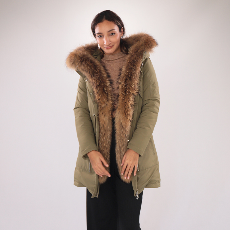 Raccoon Fur Collar Down Parka — Wholesale & OEM Edition — image 2
