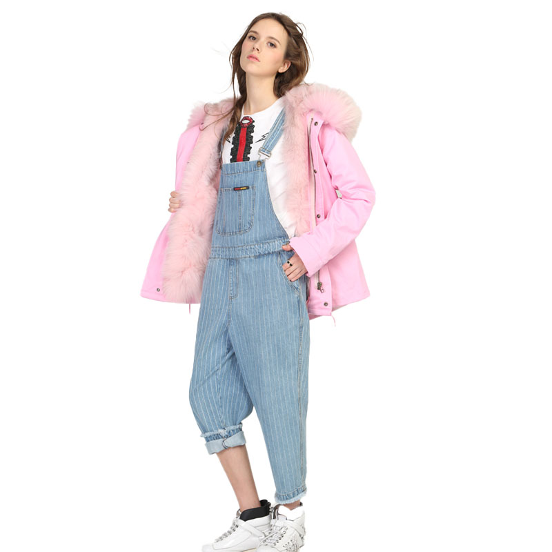 Pink Fox & Raccoon Fur Lined Parka — Wholesale & OEM Edition — image 2