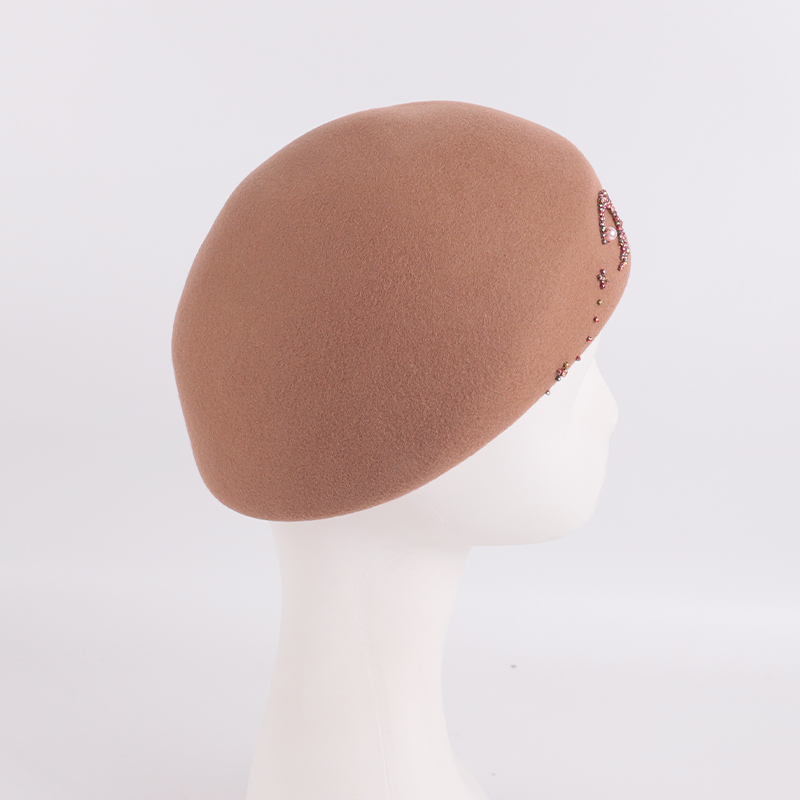 Embellished Moon & Star Wool Beret – 100% Wool — image 3