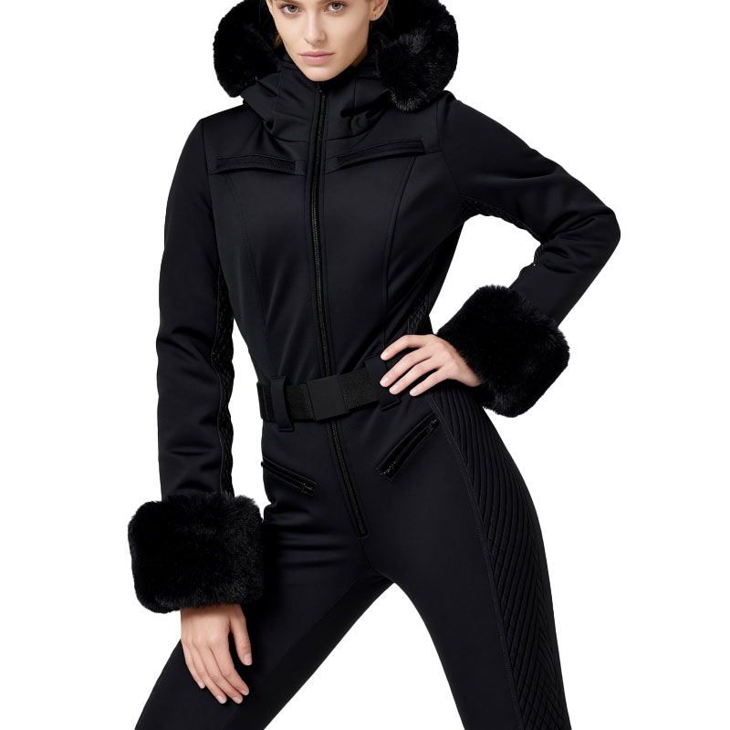 Luxe Quilted Ski Suit with Faux Fur Trim Performance Meets Prestige — image 2