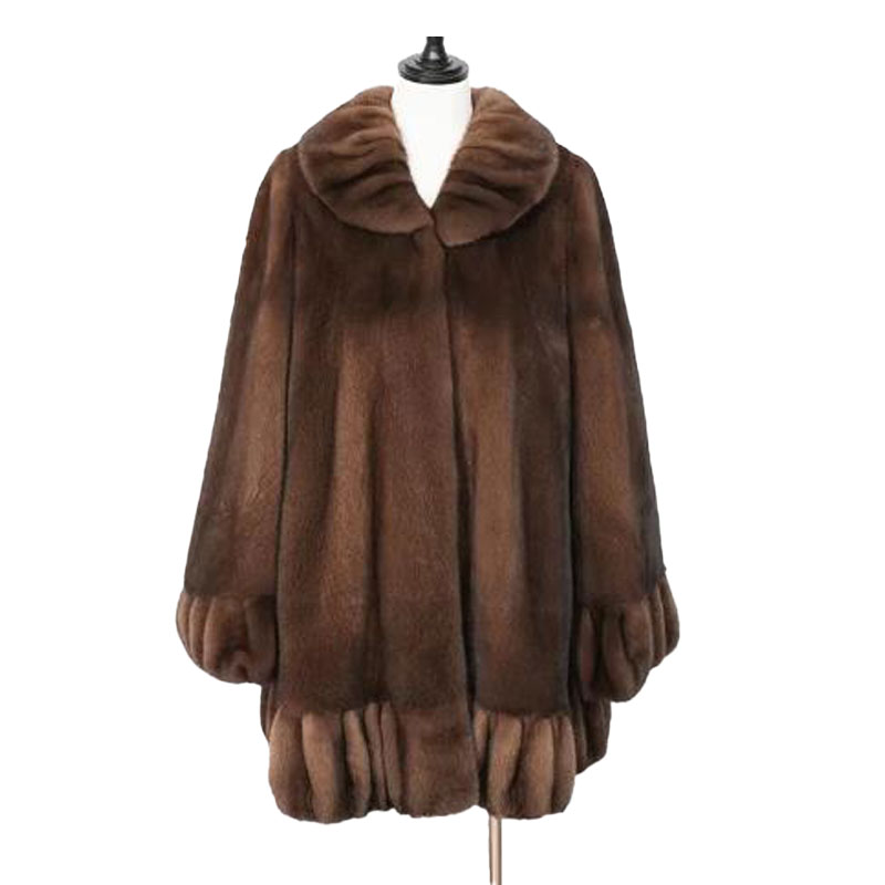 Luxury Real Mink Fur Coat – Short Swing Style — image 4