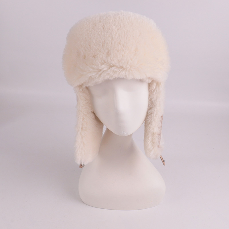 Real Sheepskin Leather Trapper Hat – Vintage Style with Faux Fur Warmth — image 2