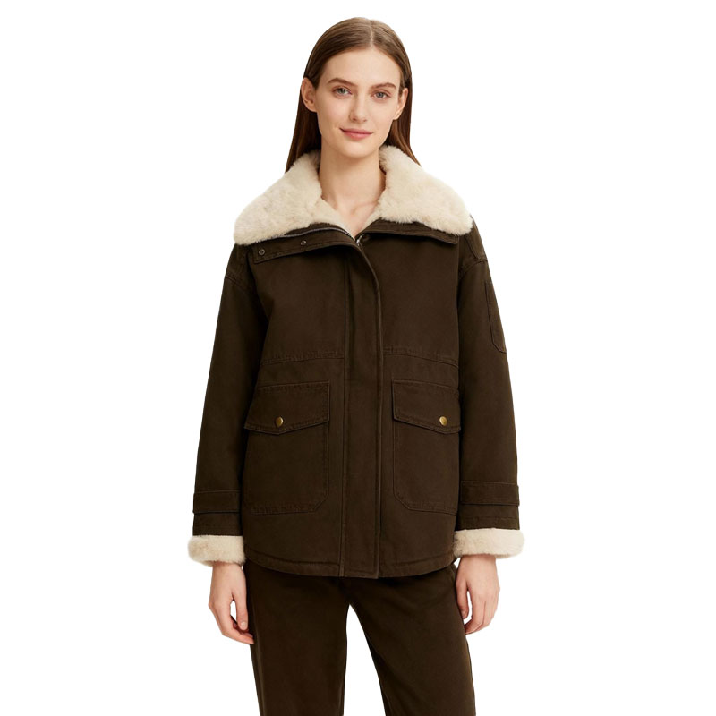 Cotton Parka with  Faux Fur Collar – Heritage Utility Redefined