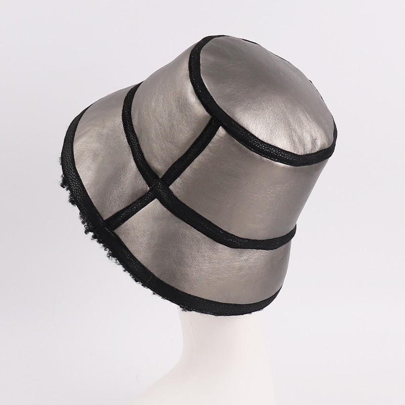 Vegan Double-Faced Shearling Bucket Hat – Urban Edge Meets Cozy Luxe — image 3