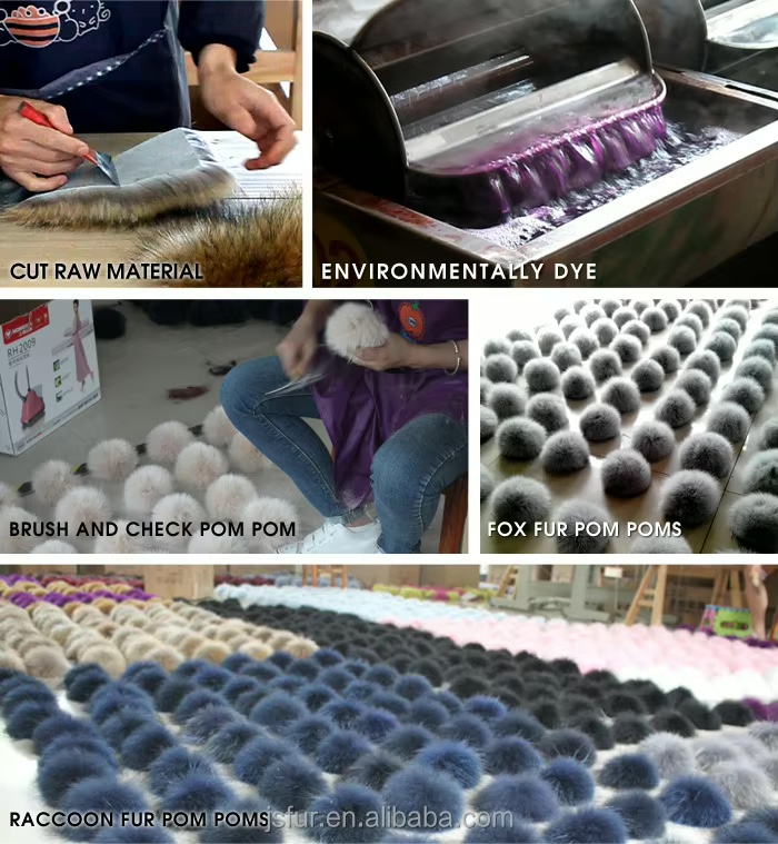 Handmade Premium fur pom poms Manufacturer in China — image 10
