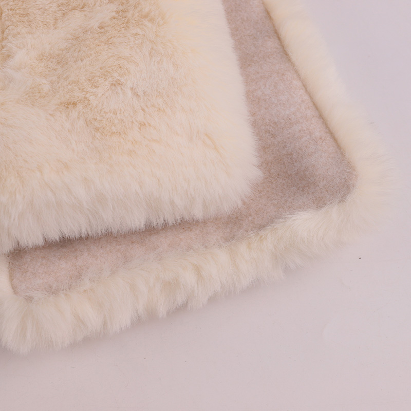 Wool & Faux Fur Neck Warmer with Genuine Leather Buckle – Cozy Luxury for Cold Days — image 4